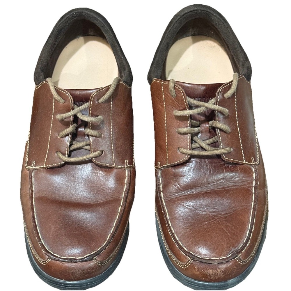 ANODYNE No. 30 Casual Dress Whiskey Leather Mens Shoe US 14 Orthopedic Diabetic